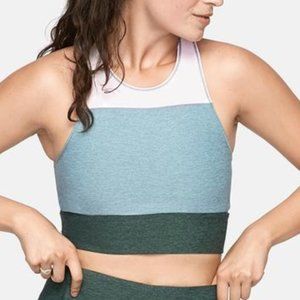 Outdoor Voices Tri-Tone Slashback Crop Top SMALL